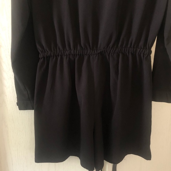 LOFT Black Long Sleeve Romper Size 0 - Picture 7 of 9